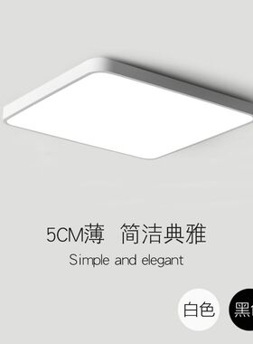 LED吸顶灯北欧超薄长方形客厅过道走廊阳台灯饰圆形主卧室房间灯