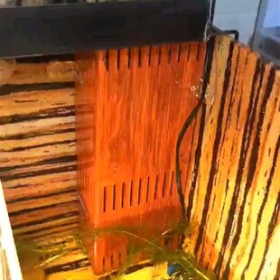 鱼梳板水泵护板加热棒护板定制亚克力木纹工艺热弯成型