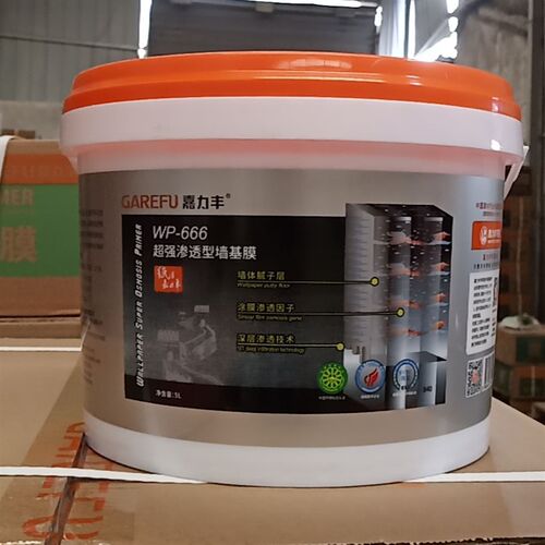 基膜家用环保墙纸墙布五升装嘉力丰渗透性型覆盖防霉潮大桶5公斤
