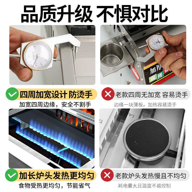 网红脆皮烤肠机商用淀粉肠烤机夜市摆摊推车路边摊烤火腿肠烤鸟蛋