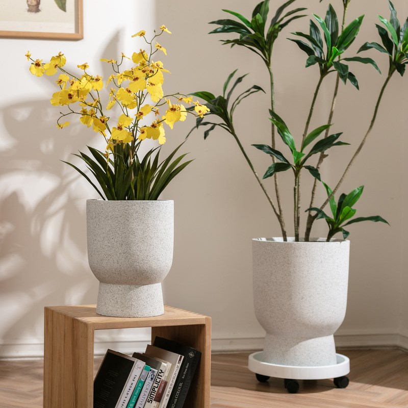 花盆家用大号北欧简约大口径非陶瓷客厅室内绿植花园户外庭院花盆