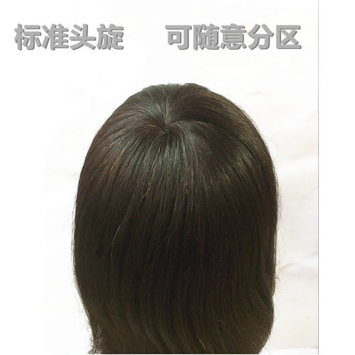 美发头模全真人发模特头练习烫染吹风造型假人头真发公仔头模支架