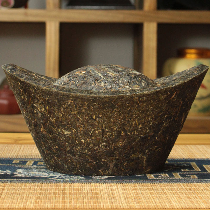 滇湘元宝普洱茶雕摆件云南特色纪念品茶叶工艺品送礼装饰开业礼品