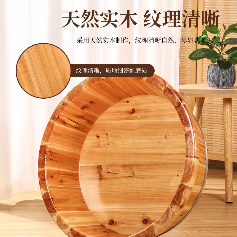 老杉木洗澡大木盆老人沐浴盆加厚泡澡木盆洗衣盆宝宝洗澡坐浴盆