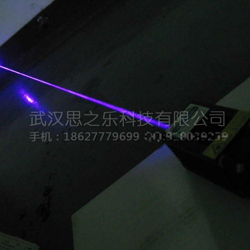 405nm蓝紫光300mW激光器模组镭射头大功率雕刻点火荧光生物激发