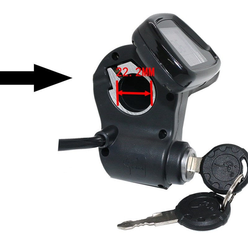 36V48V60V液晶仪表钥匙电动车转把加速器调速器 b把手正步哥得圣