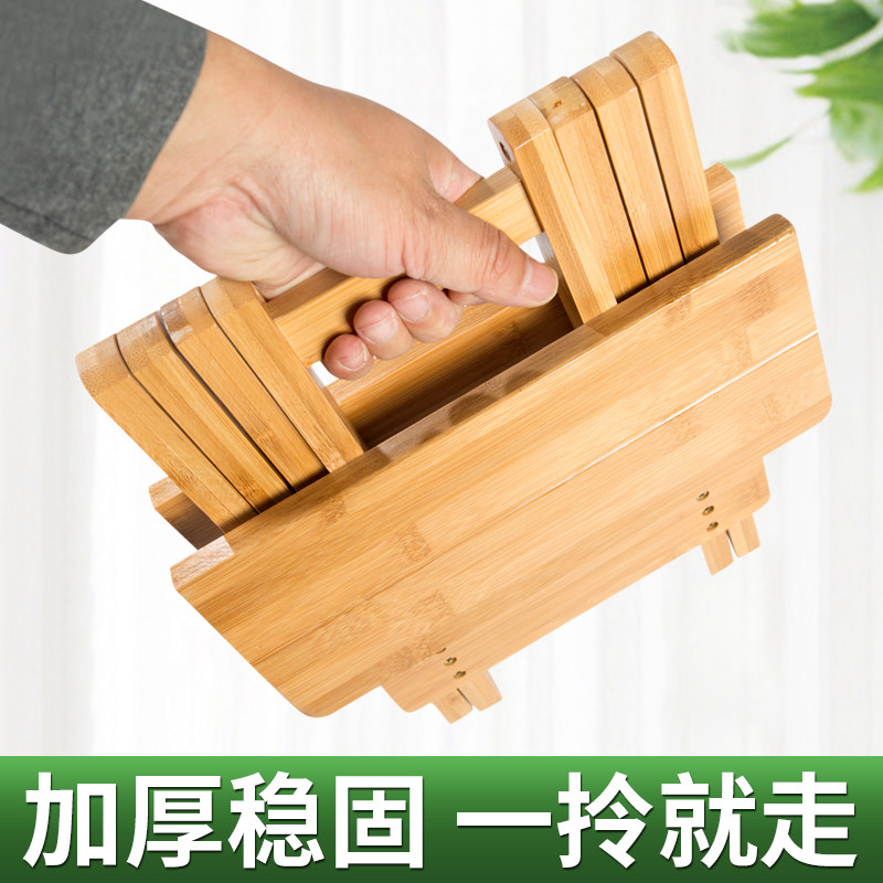 小板凳户外便携椅子木可折叠家用竹钓鱼地铁排队神器伸缩马扎旅行