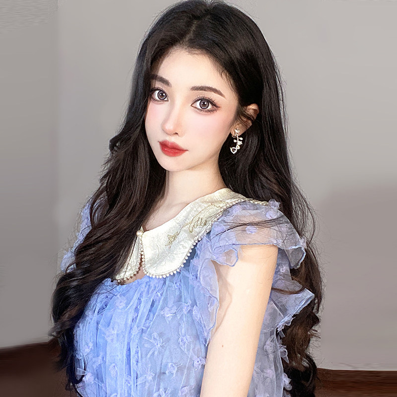 假发女三片式假发片 隐形无痕增发量长发贴片 短发卷发接发片蓬松