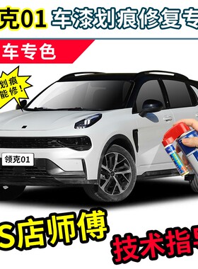 适用领克01补漆笔珍珠白色汽车漆修复神器型金耀蓝黑色专用自喷漆