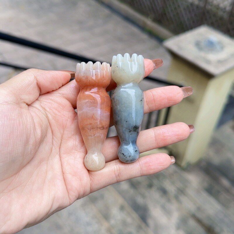 福州三宝寿山石眼部莲蓬冰凉感按摩眼部脸部穴位棒拨筋点穴拨经棒
