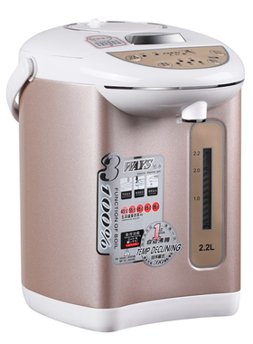 家用电热水瓶3L不锈钢智能恒温热水壶 1200W快速烧水 中山制造