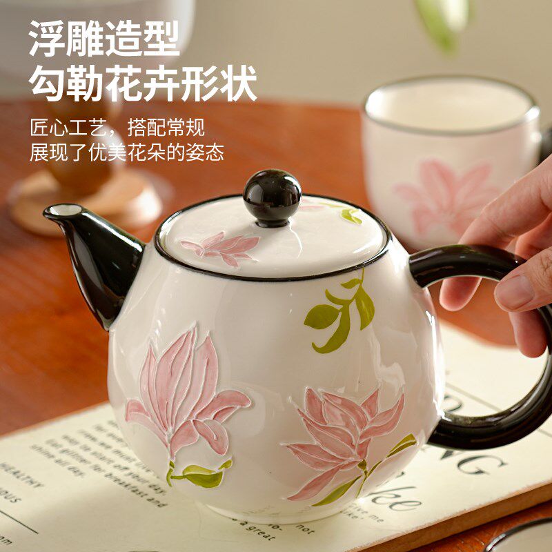 陶瓷功夫茶具套装2024新款泡茶专用喝茶茶杯新中式茶壶高档礼盒装