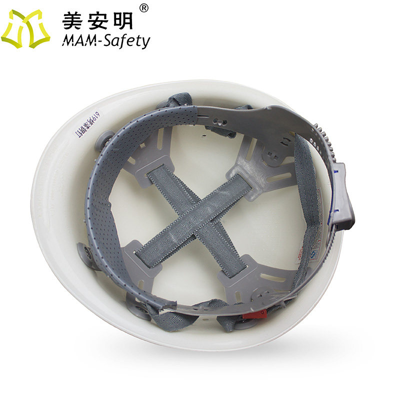 玻璃纤维安全帽工地国标白色建筑劳保施工夏季透气男定制logo可印