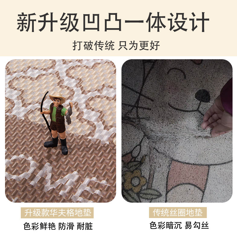 可裁剪地垫入户门垫浴室防滑卫生间卧室厨房门口地毯进门垫脚垫子