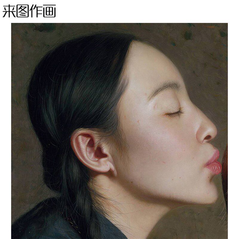 纯手绘高端人物肖像油画来图定制婚纱生活照片订制礼物礼品包邮