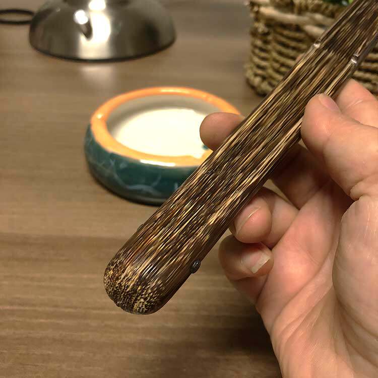7895寸16方全棕竹折扇苏工纯手工文玩扇子老棕竹大茄头竹空白面