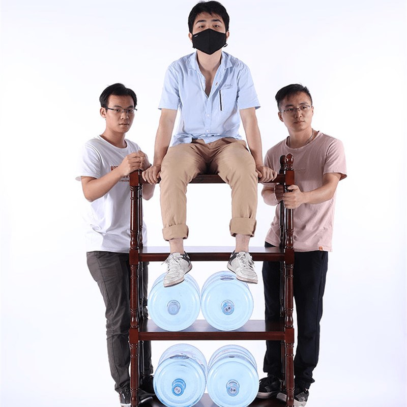 新款全实木书架收纳架家用书柜美式客厅多层置物架落地展示博古架
