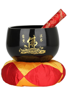 铜合金铜庆4-12寸纯铜铜磬引磬铜庆引庆木鱼法器铜钵佛音碗修行钵