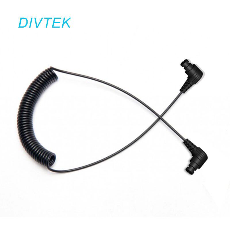DIVTEK水下潜水摄影闪光灯光纤线光纤引闪线可伸缩拉长217芯