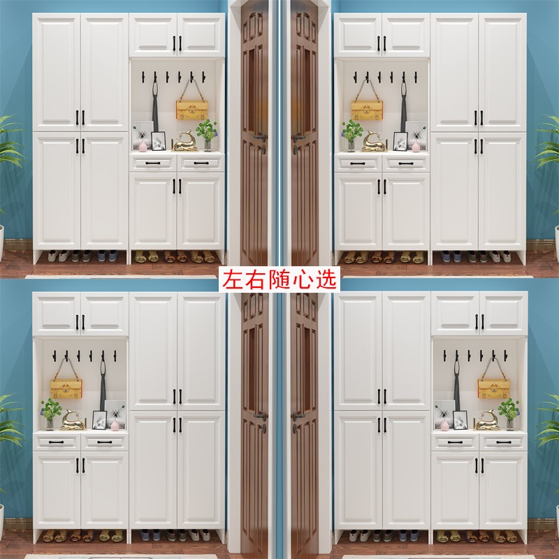 进门门厅柜鞋柜一体多功能衣架客厅衣帽柜组合玄关柜挂衣柜衣帽架