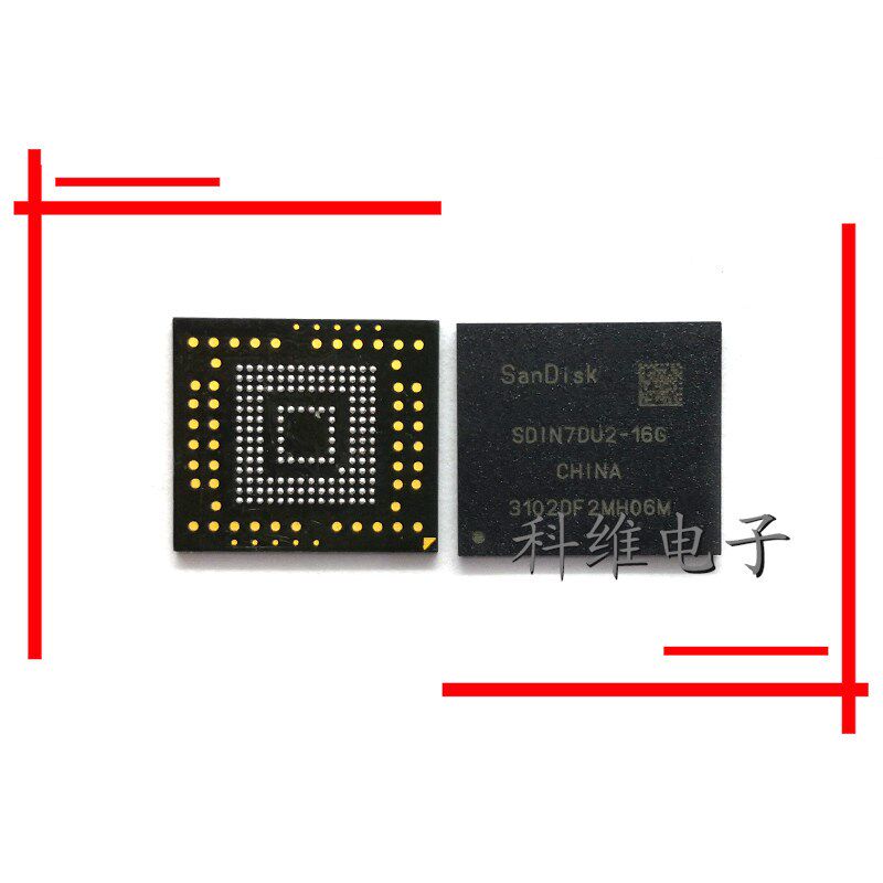 SDIN7DU2-16G SanDisk 4.41版本emmc 16GB 寿命0-10 Flash芯片 字