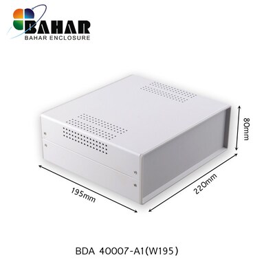 巴哈尔DIY塑料面板铁金属外体电源机箱盒设备外壳BDA40007-(W195)