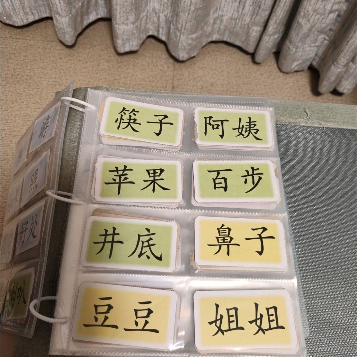 字卡收纳册横版大容量幼儿园活页相簿识字卡帮我早读