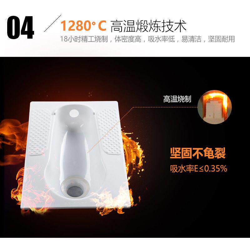 蹲便器家用老式厕所蹲坑直通式卫生间大便器厕所马桶家用塑料
