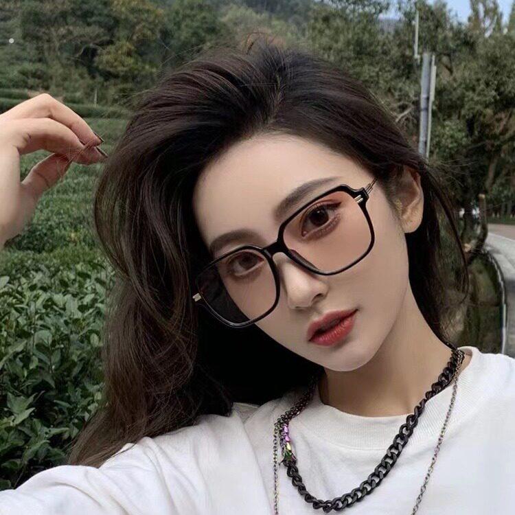 新款做割完双眼皮手术后遮挡戴的眼镜覆古轻激光遮疤茶色腮红素颜