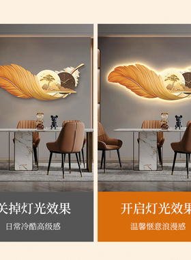 客厅装饰画2026新款沙发背景墙挂钟高端大气餐饭厅挂画卧室壁灯画