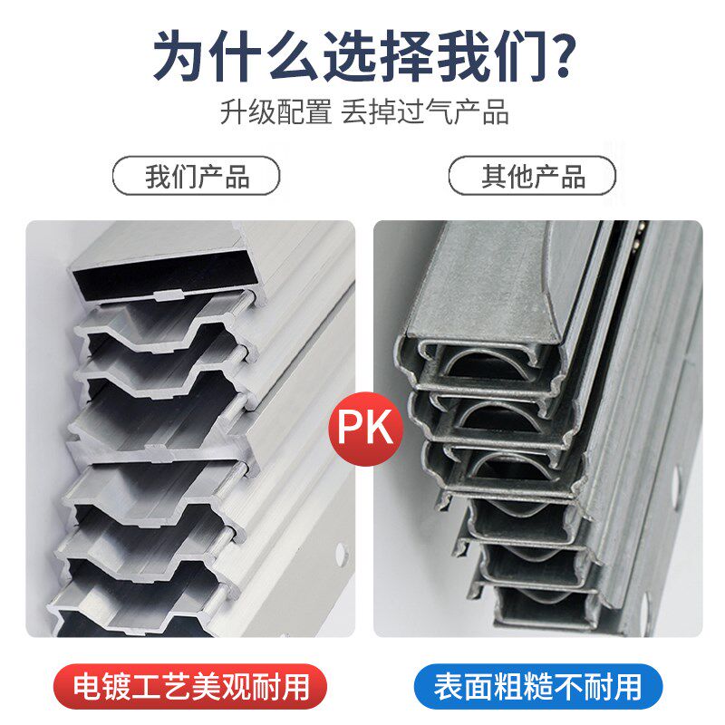橱柜多功能隐形餐桌子延长加长加厚伸缩推拉折叠滑轨导轨配件五金