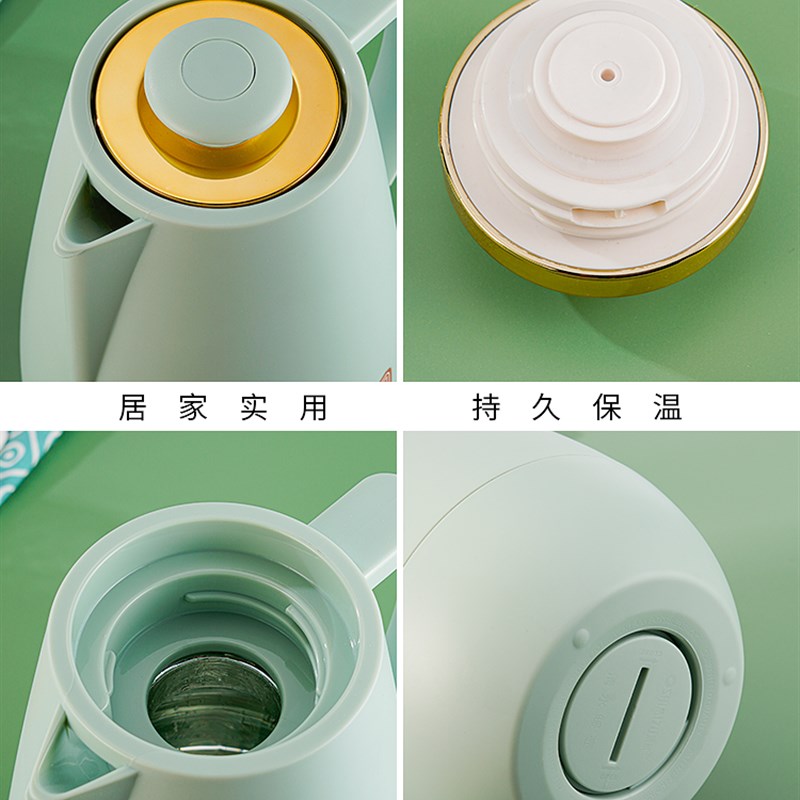 清水保温水壶家用保温壶玻璃内胆大容量暖壶热水瓶便携学生热水壶