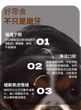猎食小镇俄罗斯马鹿鹿角狗狗磨牙洁齿耐啃耐咬口腔清洁磨牙棒零食