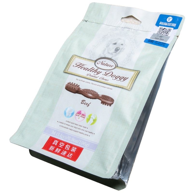 哈乐喜三效双头牙刷中大型犬洁齿骨磨牙棒狗零食L鸡肉牛肉薄荷味