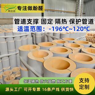 定制管道支架隔热酚醛管托阻燃防火商业建筑管道保温材料轻质环保