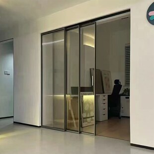 静音型磁县浮自动门机组家用别墅厨房极窄自动门平移感应门机组