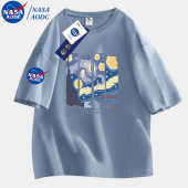 重磅美式 半袖 纯棉短袖 夏季 宽松圆领ins t恤男女同款 NASADIEU款