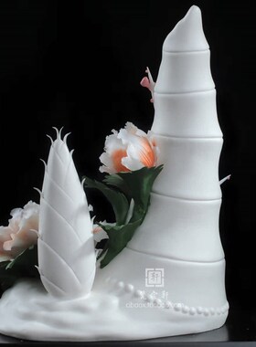 节节高 德化白瓷瓷花花卉植物摆件工艺品装饰品家居摆设创意礼品
