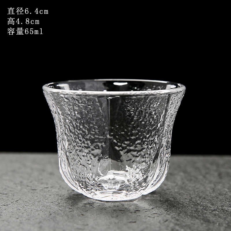 无铅水晶玻璃茶杯品茗杯纯天然养生耐热玻璃茶具个人专用茶杯酒杯图片