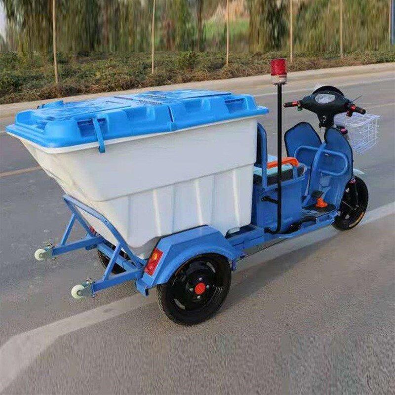 电动垃圾车500L环卫保洁清运车手推车移动垃圾桶配件市政桶体盖子