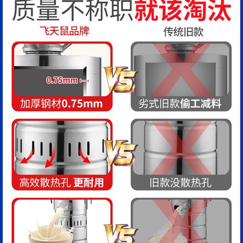 奥倍斯商用豆浆机早餐店浆渣分离豆腐脑豆花免过滤全自动磨浆机