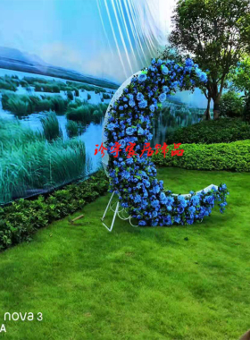 园林景观雕塑道具摆件欧式创意月亮主题婚庆舞台户外摄影装饰摆设