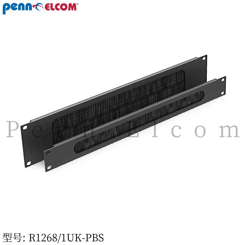 P线nn Elcom1U2U配线槽主线机柜机箱毛刷面板配e卡槽理机架R1268