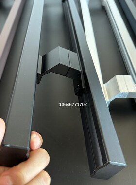 玻璃门把手肯德基有哑门拉手框黑方指抗管纹包厢木门通用里外对装