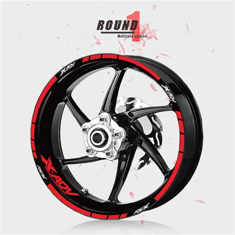 适用于 XADV7纸0 x-adv 改装轮圈贴 反光钢圈贴5 轮毂贴花 车贴