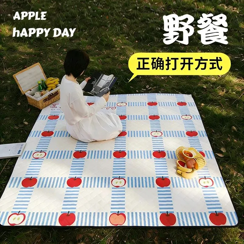 卡通野餐垫防潮垫加厚户外地垫多人超声波露营垫帐篷内垫防水垫子