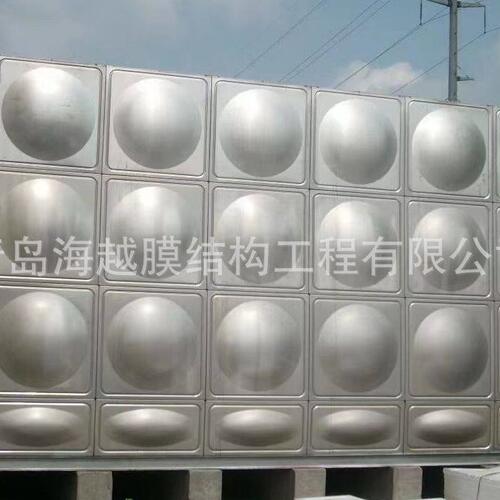 甄选青岛海越30立方卧式储水蓄水桶 方形不锈钢保温水箱 太阳能水