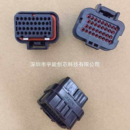 TE/泰科4-1437290-0全新原装正品34芯母端连接器防水插头