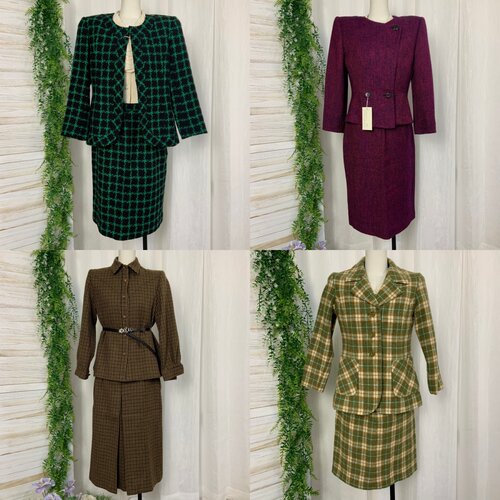 vintage古着日制80年代港风复古市集穿搭私服女西服套装184