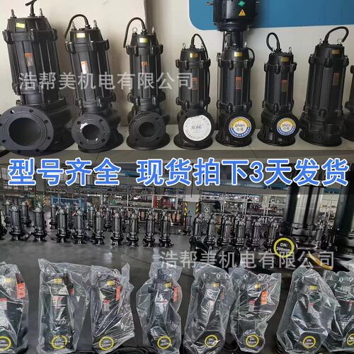 甄选污水厂废水池潜水污水泵带耦合 地下室工程用潜污泵带自耦合
